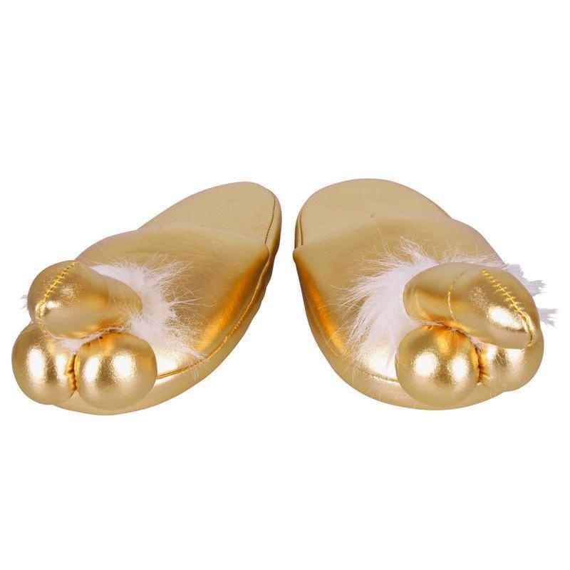Golden Penis Slippers - Adult Planet - Online Sex Toys Shop UK