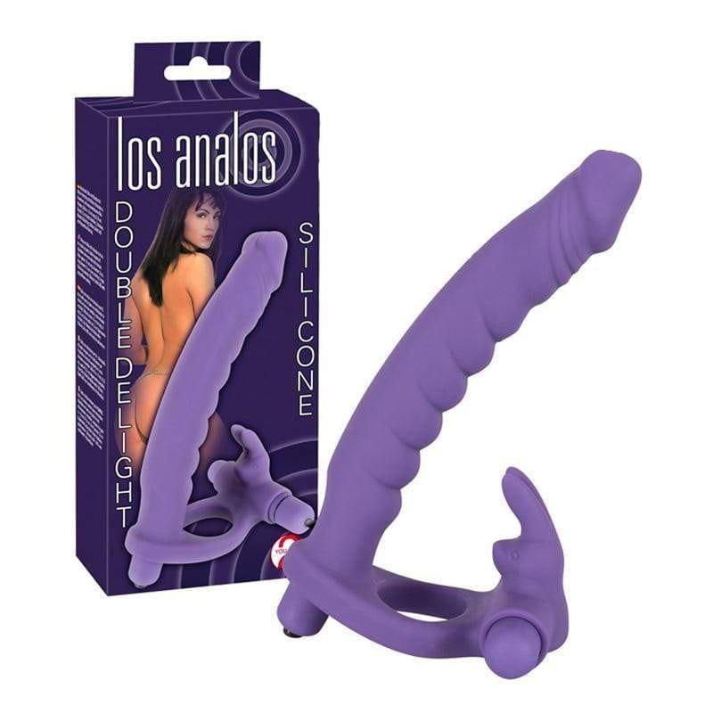 Los Analos Double Delight Vibrating Dildo And Cockring - Adult Planet - Online Sex Toys Shop UK