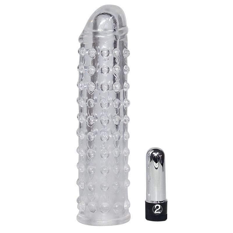 Clear Vibrating Penis Sleeve - Adult Planet - Online Sex Toys Shop UK