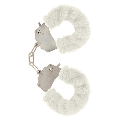 ToyJoy Furry Fun Wrist Cuffs White - Adult Planet - Online Sex Toys Shop UK