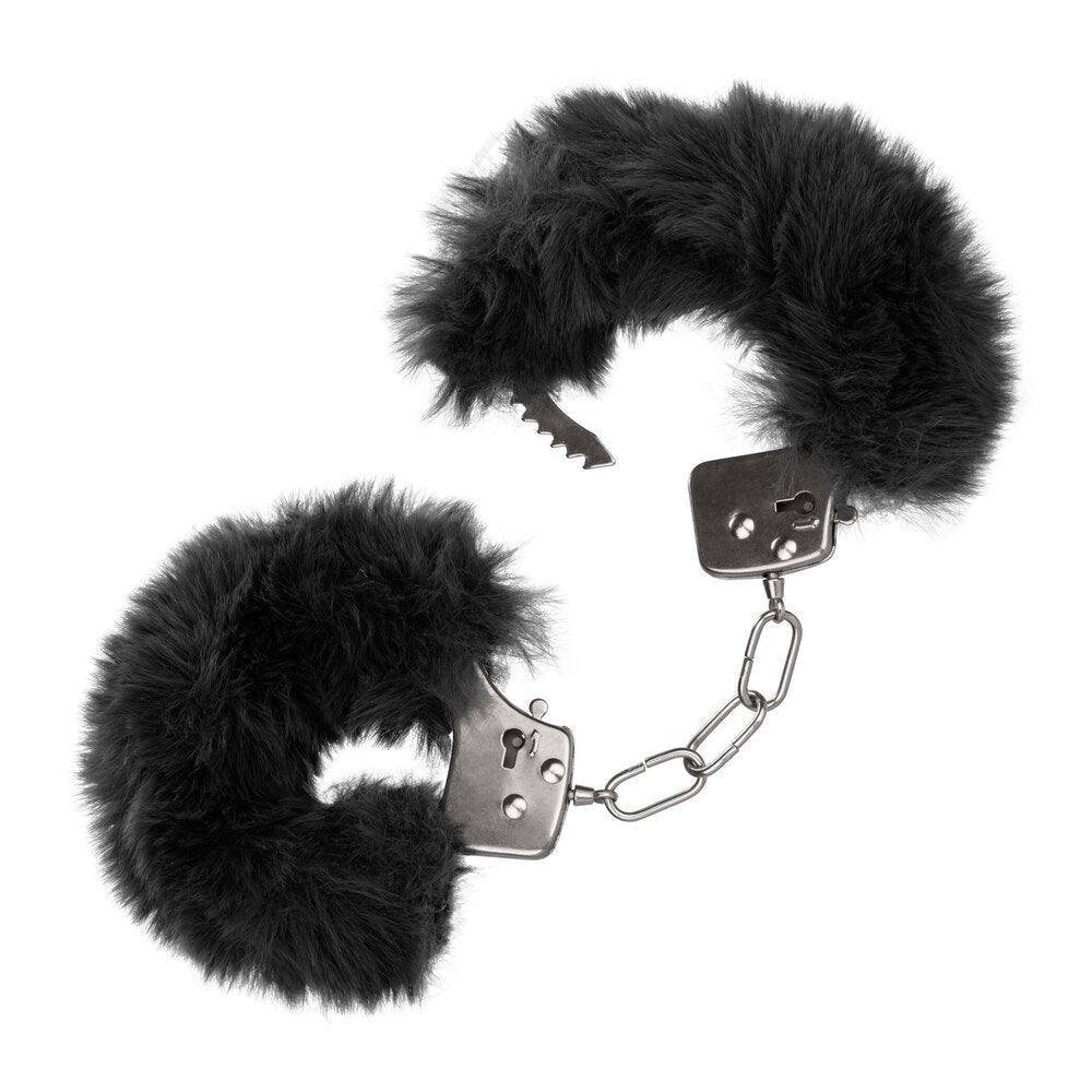 Ultra Fluffy Furry Cuffs Black - Adult Planet - Online Sex Toys Shop UK