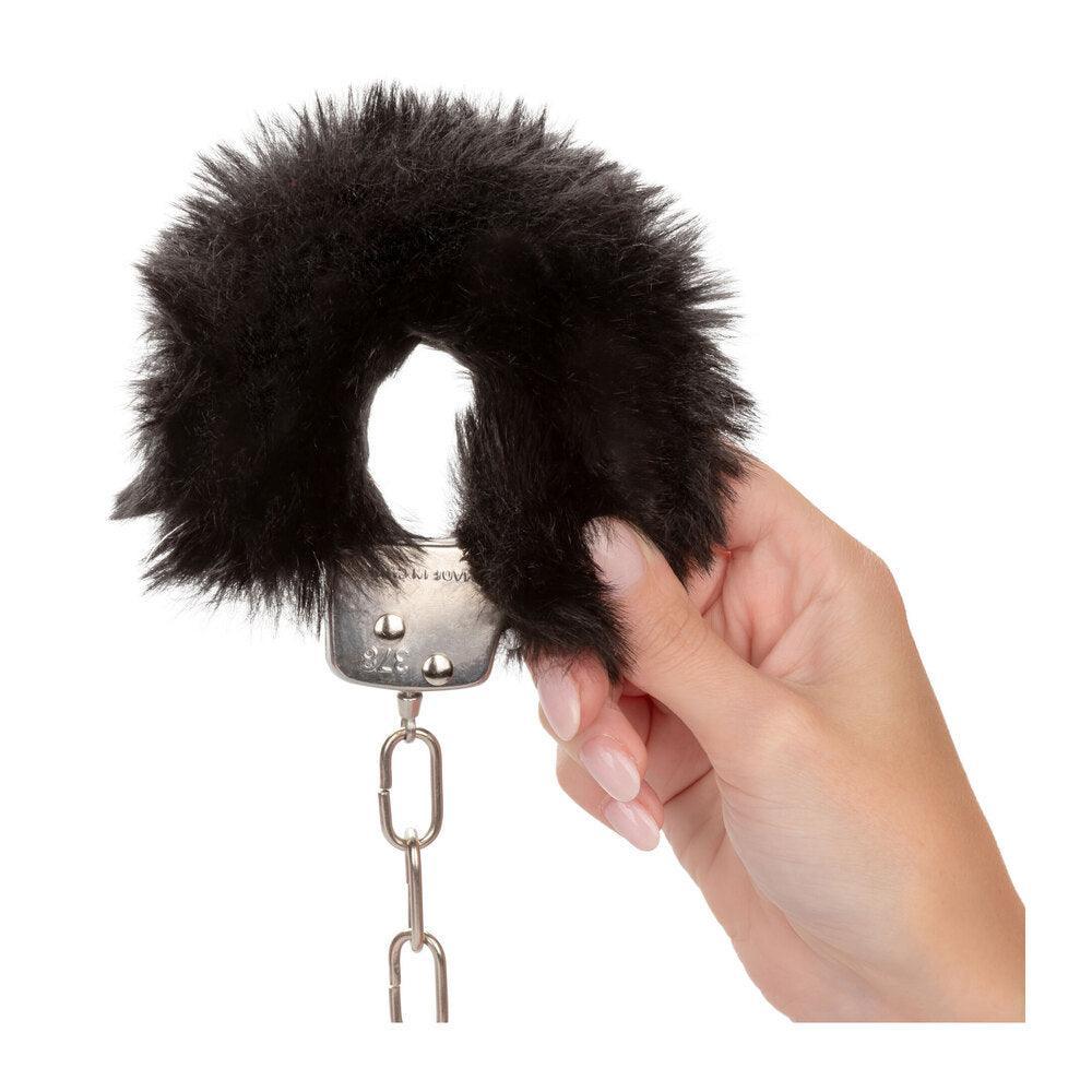 Ultra Fluffy Furry Cuffs Black - Adult Planet - Online Sex Toys Shop UK