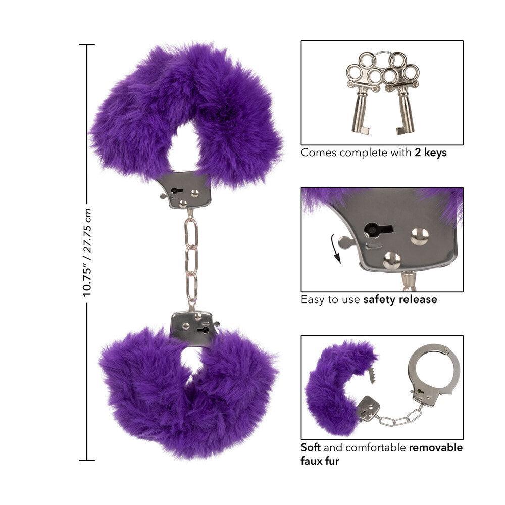 Ultra Fluffy Furry Cuffs Purple - Adult Planet - Online Sex Toys Shop UK