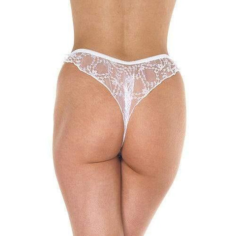 White Brazilian Open Briefs - Adult Planet - Online Sex Toys Shop UK