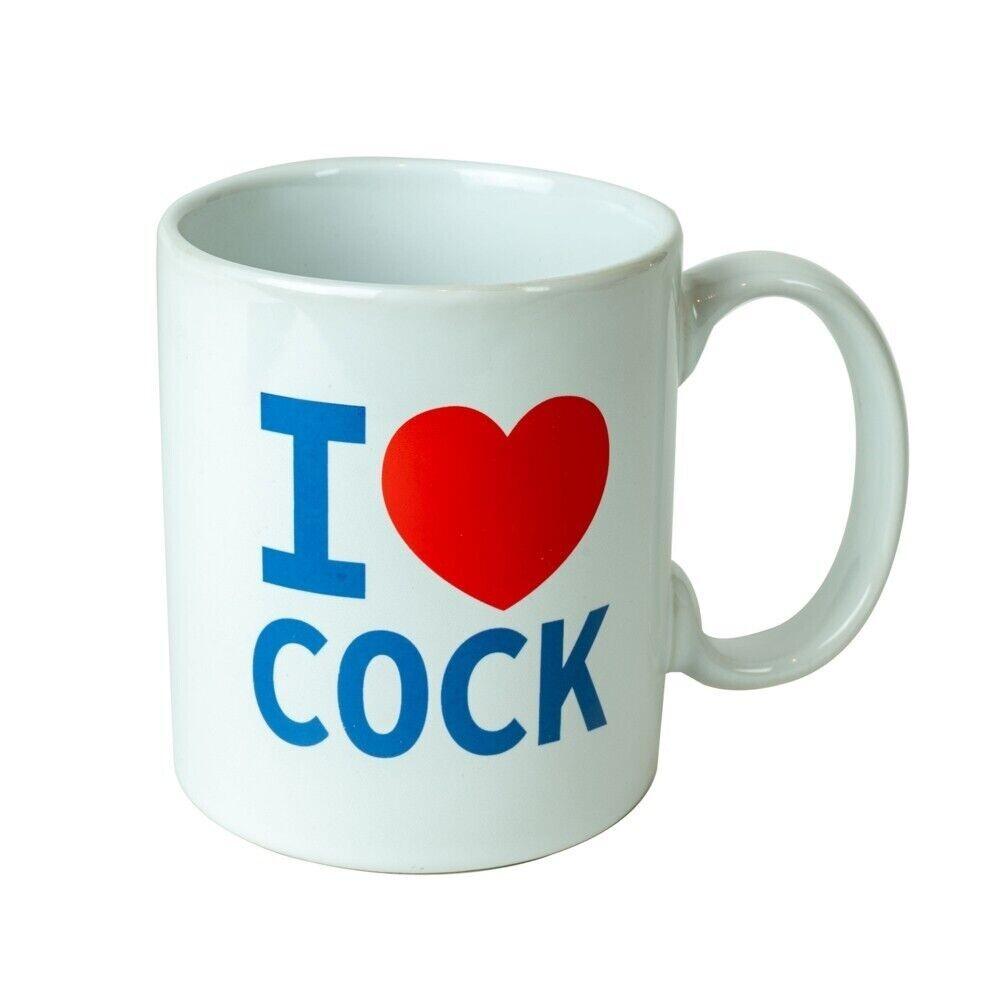 White I Love Cock Mug - Adult Planet - Online Sex Toys Shop UK